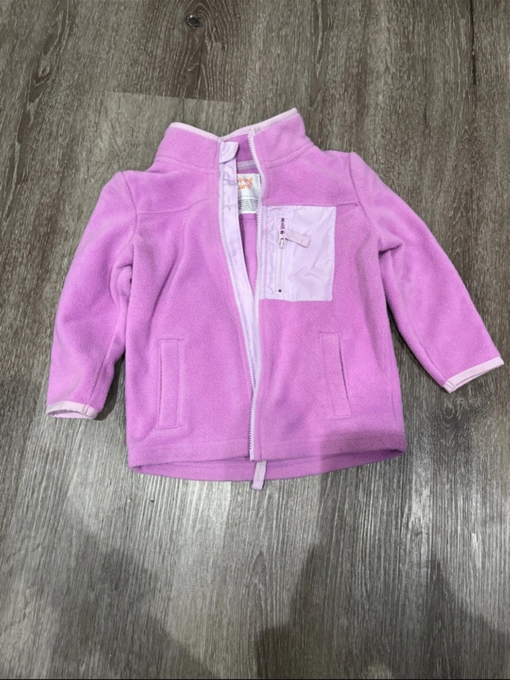 jumping beans Lavender Zip-Up Fleece Jacket